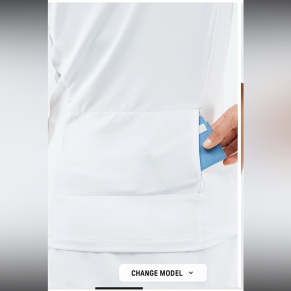 Fabletics Phoenix Short-Sleeve Active Workout Top Moisture-Wicking White XS NWT - Picture 2 of 11